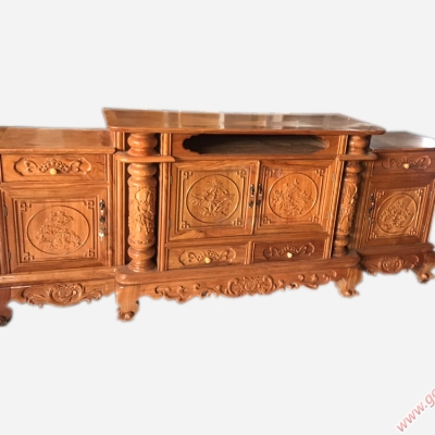 KỆ TI VI GỖ GÕ ĐỎ 1m8