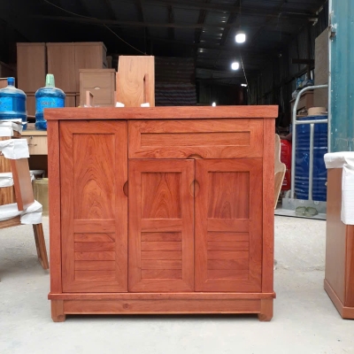 TỦ GIÀY DÉP GỖ HƯƠNG ĐÁ 3 CÁNH 1M